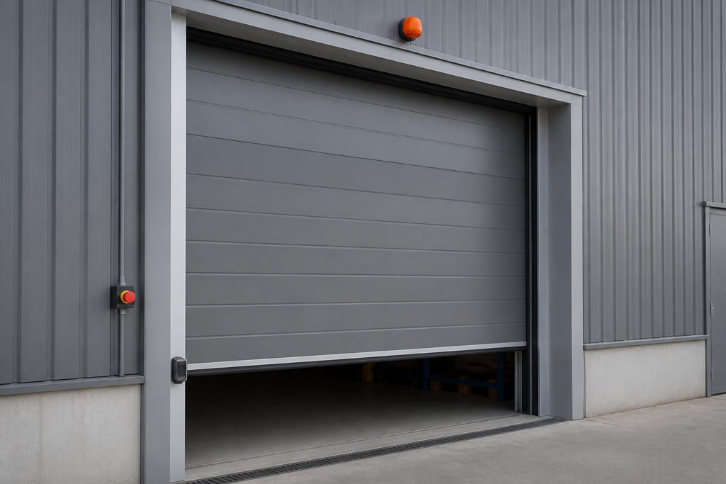6 elementos de seguridad que no pueden faltar en una puerta de nave industrial